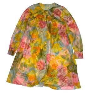 Gorgeous Vintage 60s flower dress in good condition (CHECK MEASUREMENTS)